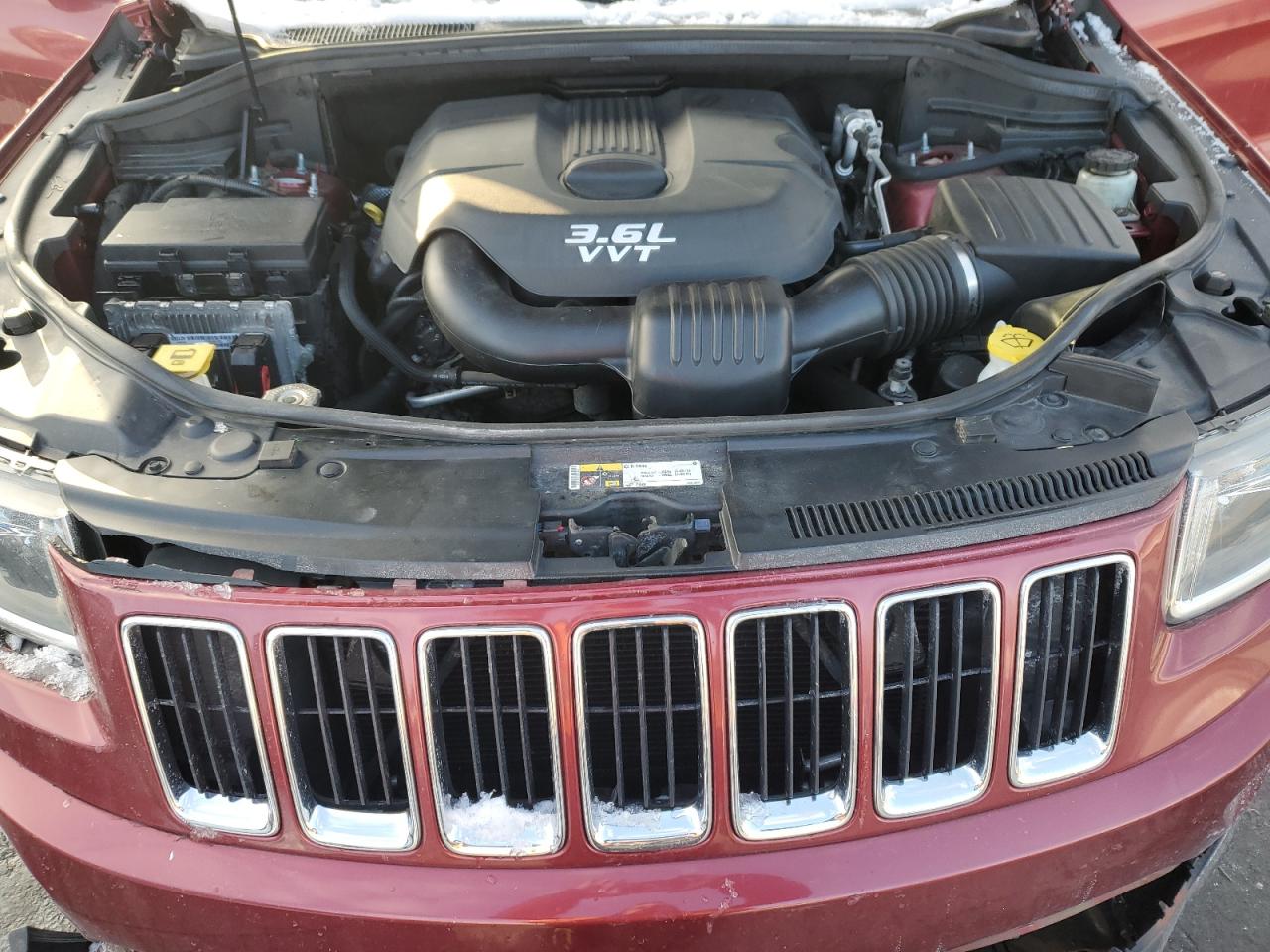 2014 Jeep Grand Cherokee VIN 1C4RJFAG0EC180847 Copart auction photo, side / front end damage thumbnail 12