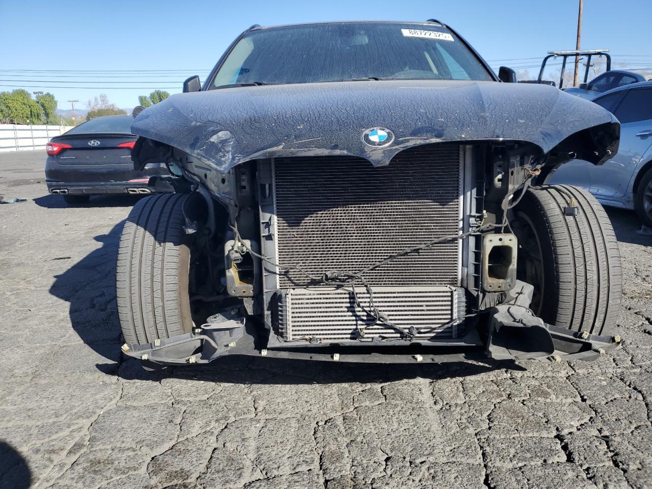 2016 BMW X5 VIN 5UXKR2C59G0R70245 Copart auction photo, front end / side damage thumbnail 5