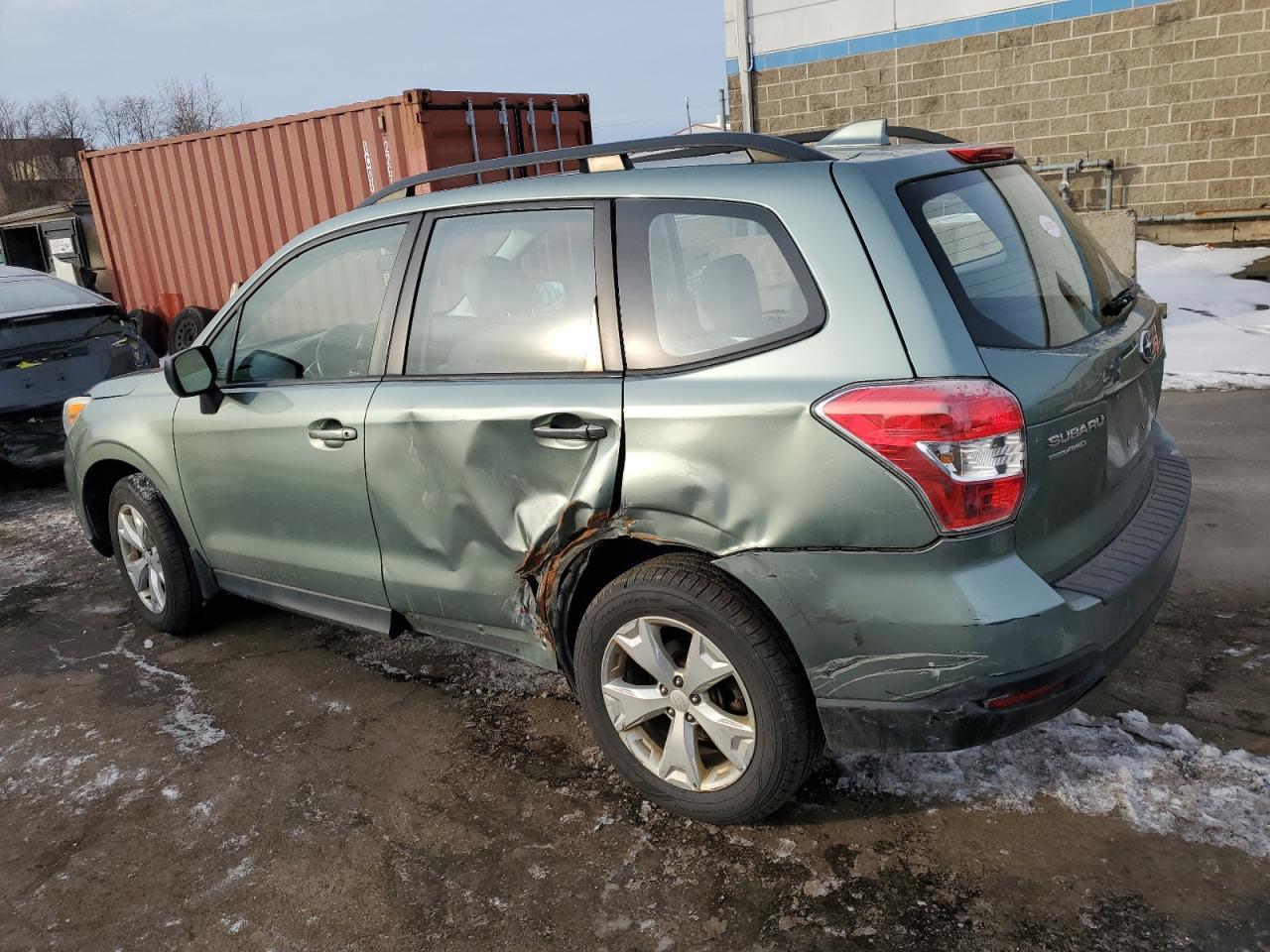 2016 Subaru Forester VIN JF2SJABC3GH519592 Copart auction photo, side damage thumbnail 2