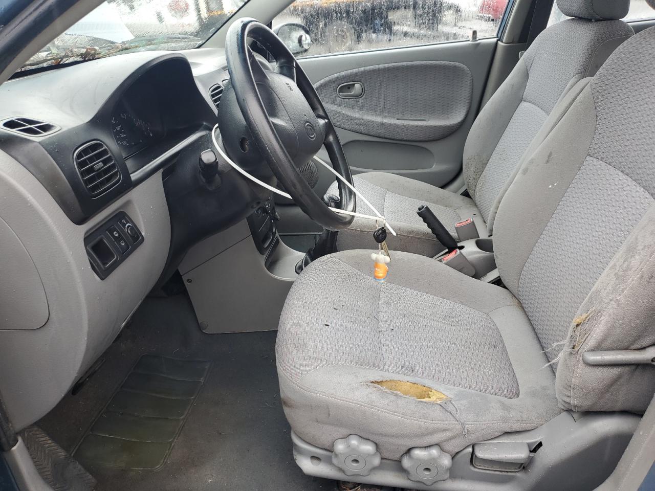 2002 KIA Rio VIN KNADC163626058661 Copart auction photo, front end damage thumbnail 7