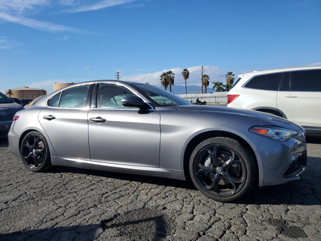 2020 Alfa Romeo Giulia VIN ZARFAMAN2L7631357 Copart auction photo, rear end / side damage thumbnail 4