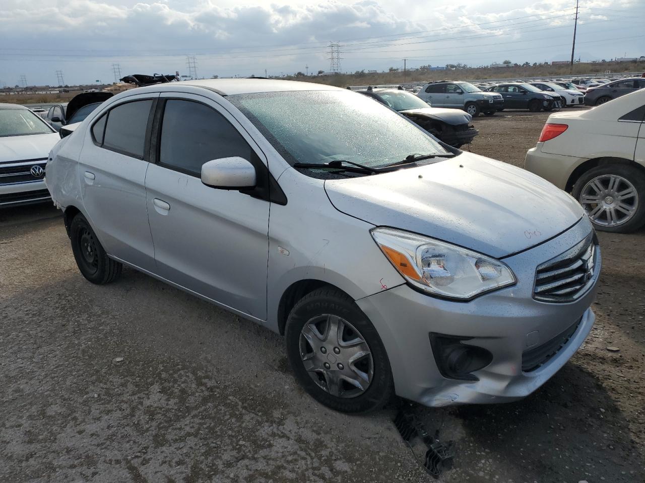 2017 Mitsubishi Mirage VIN ML32F3FJ4HHF16311 Copart auction photo, rear end / mechanical damage thumbnail 4