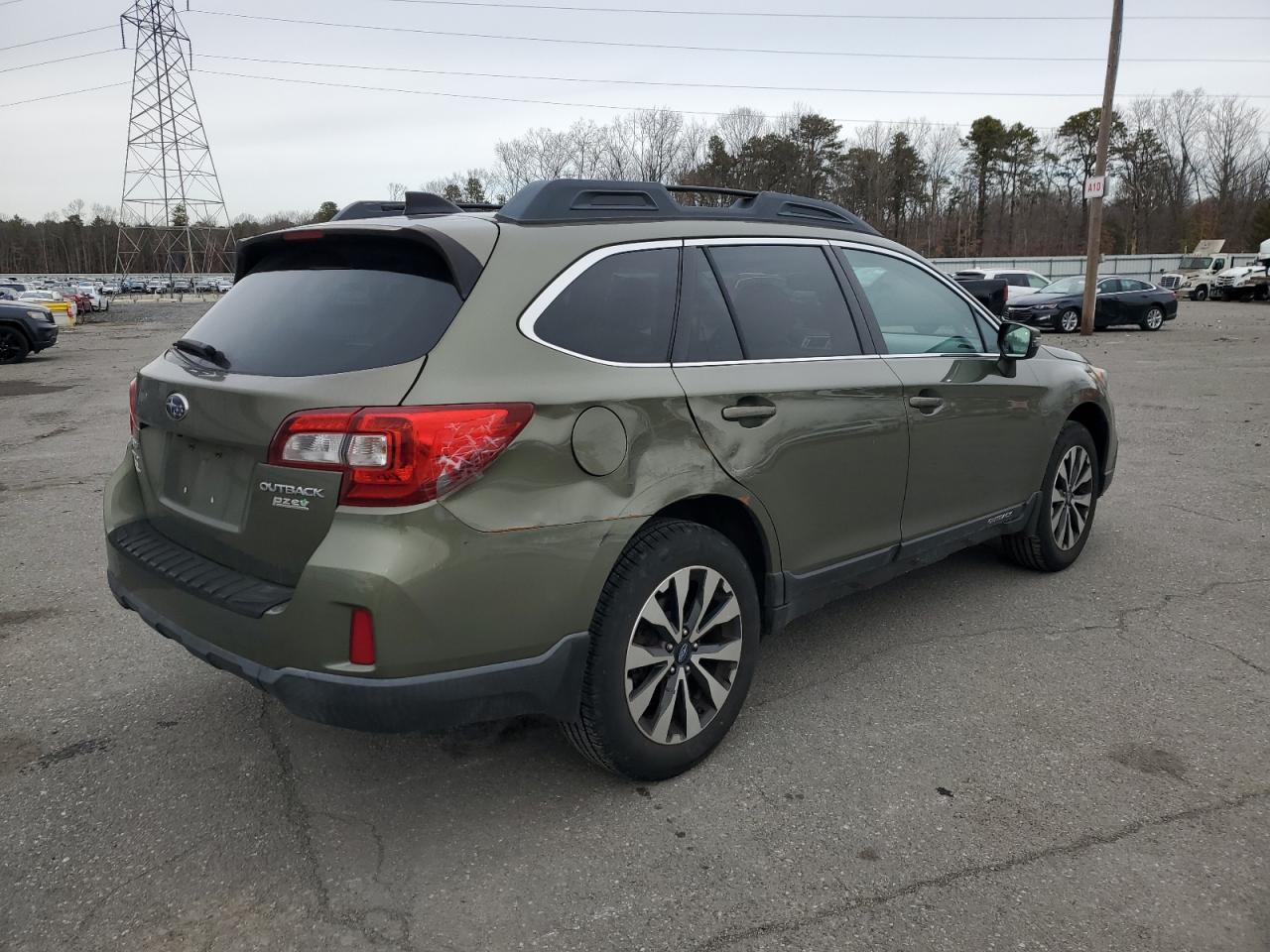 2016 Subaru Outback VIN 4S4BSANC5G3231993 Copart auction photo, rear end / side damage thumbnail 3