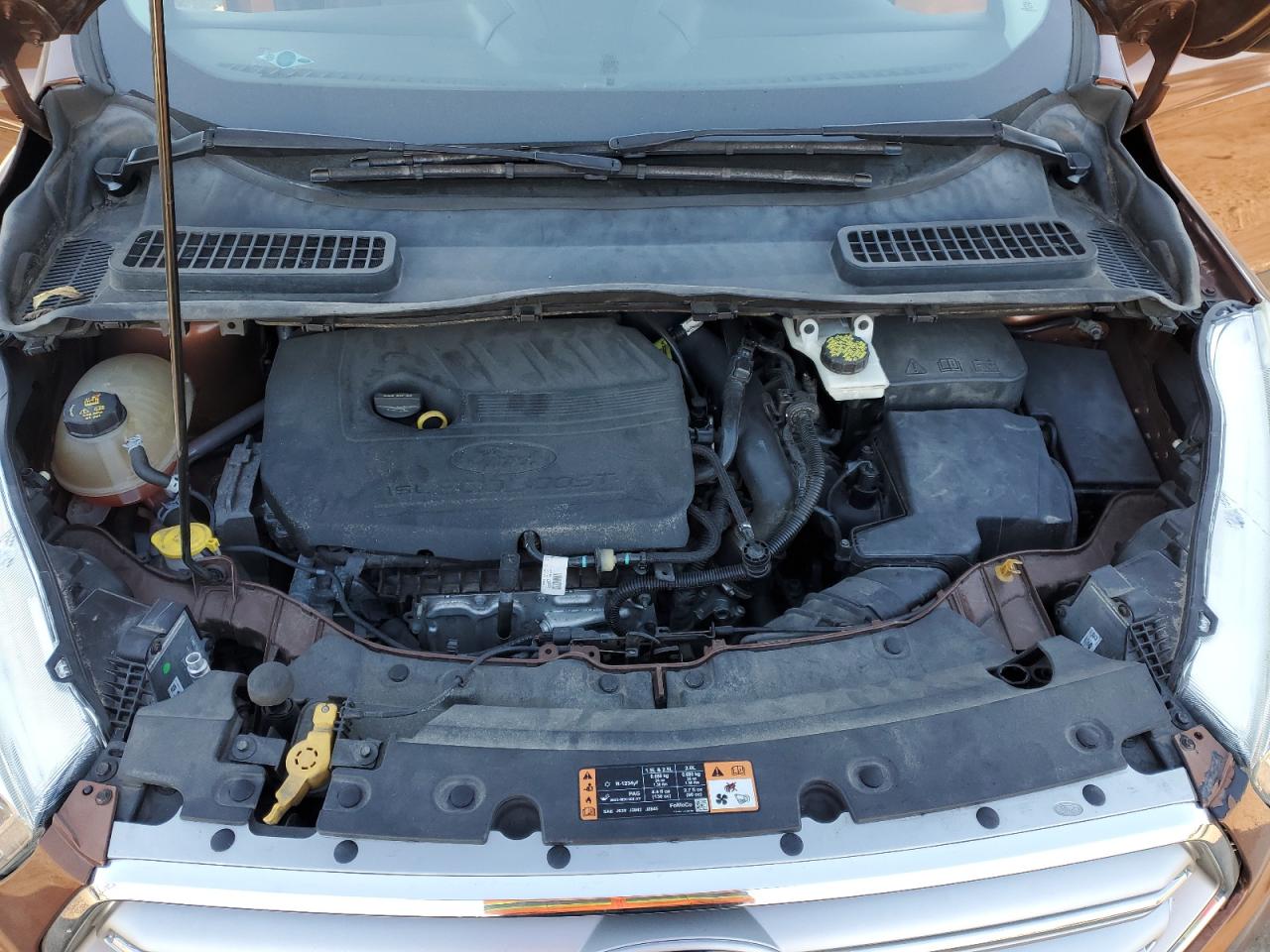 2017 Ford Escape VIN 1FMCU0GD2HUC17589 Copart auction photo, rear end damage thumbnail 13