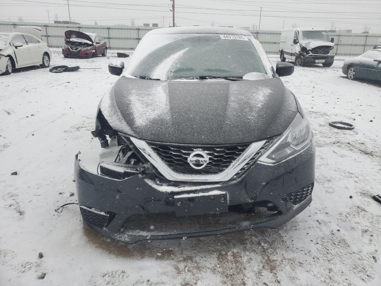 2019 Nissan Sentra VIN 3N1AB7AP8KL626777 Copart auction photo, front end / side damage thumbnail 5