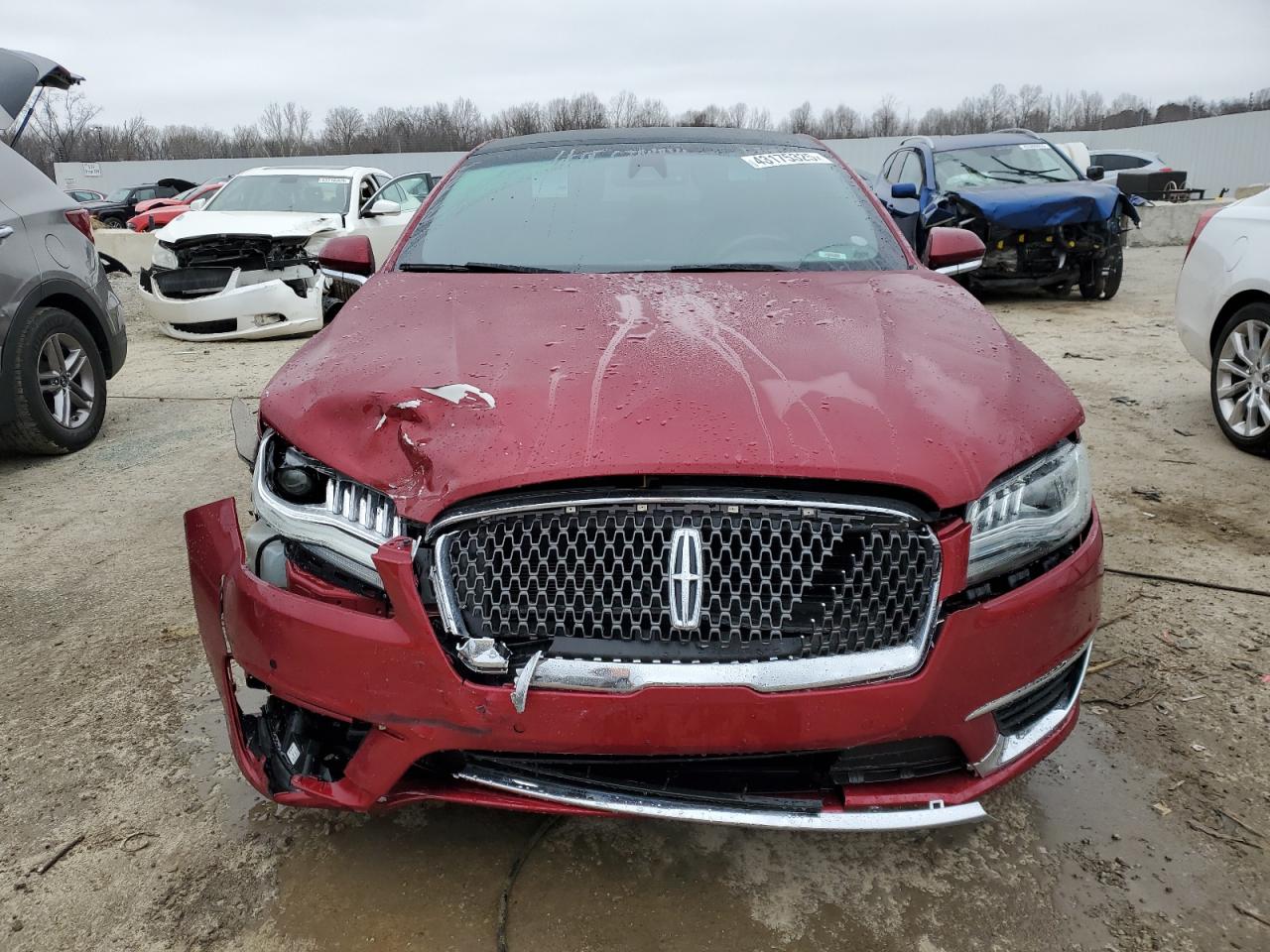 2018 Lincoln MKZ VIN 3LN6L5FC9JR619399 Copart auction photo, front end damage thumbnail 5