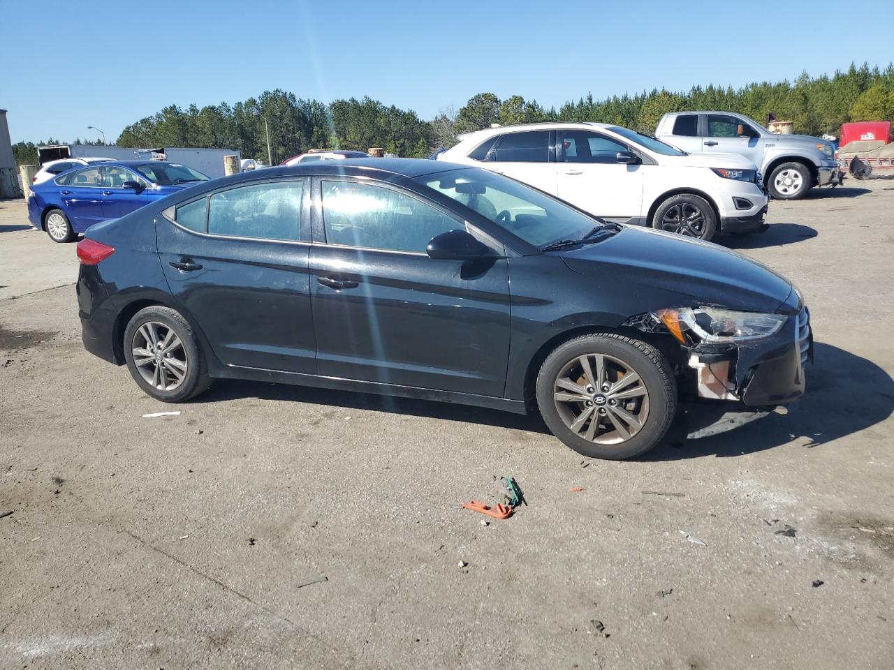 2018 Hyundai Elantra VIN 5NPD84LFXJH242039 Copart auction photo, front end damage thumbnail 4