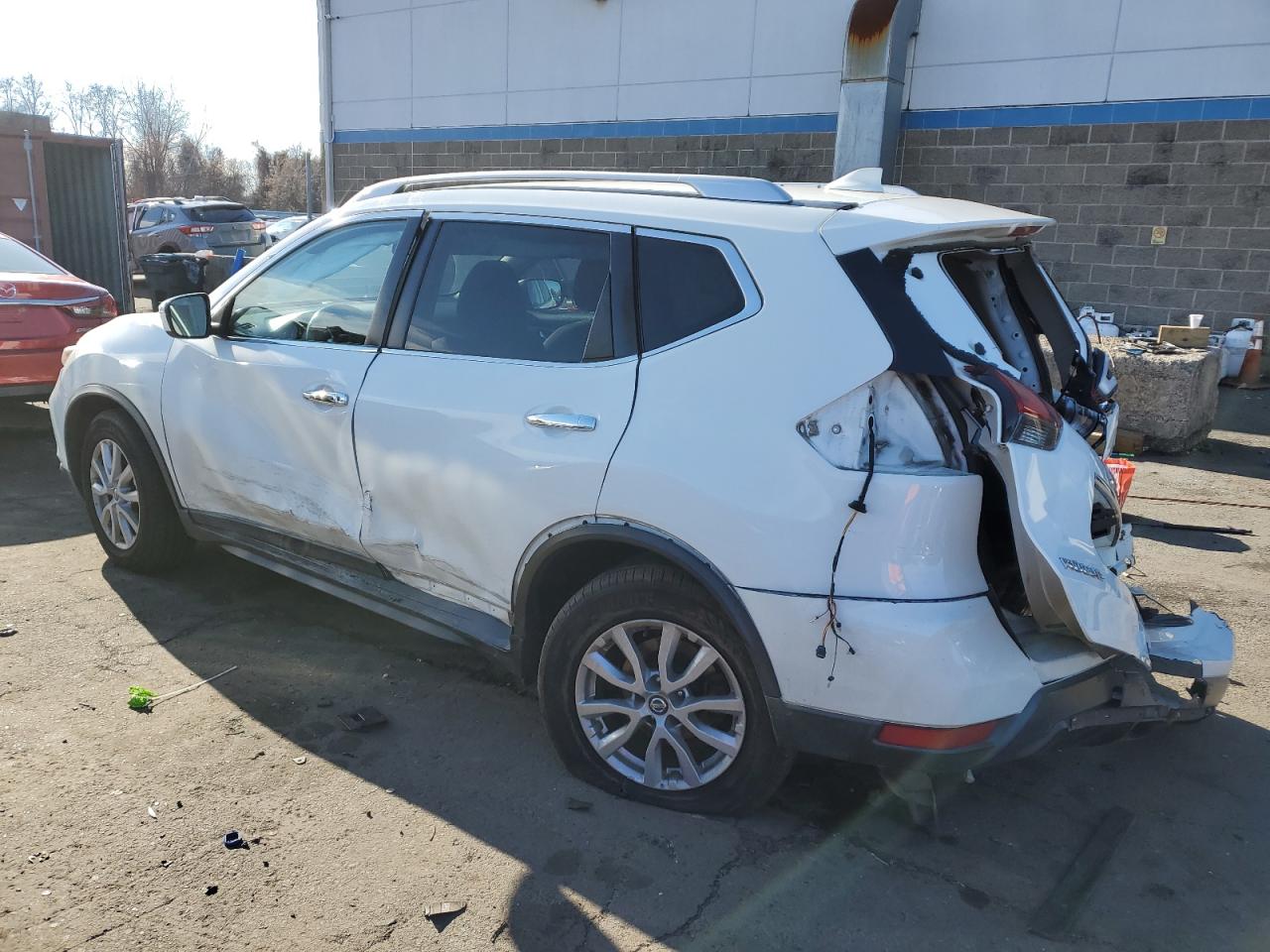 2017 Nissan Rogue VIN KNMAT2MV1HP531546 Copart auction photo, rear end / side damage thumbnail 2