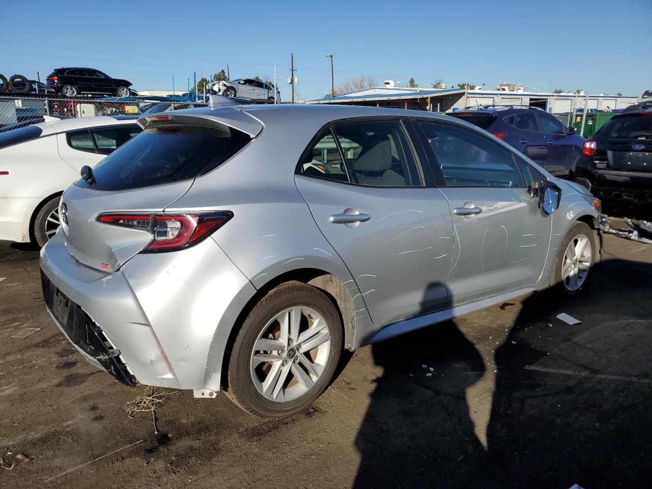 2019 Toyota Corolla VIN JTNK4RBE8K3011089 Copart auction photo, front end damage thumbnail 3
