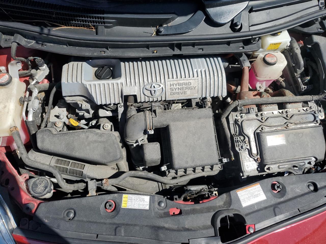 2015 Toyota Prius VIN JTDKN3DU3F1972087 Copart auction photo, side / front end damage thumbnail 11