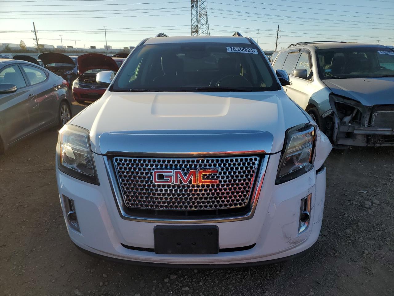 2013 GMC Terrain VIN 2GKALYEKXD6355859 Copart auction photo, rear end / front end damage thumbnail 5