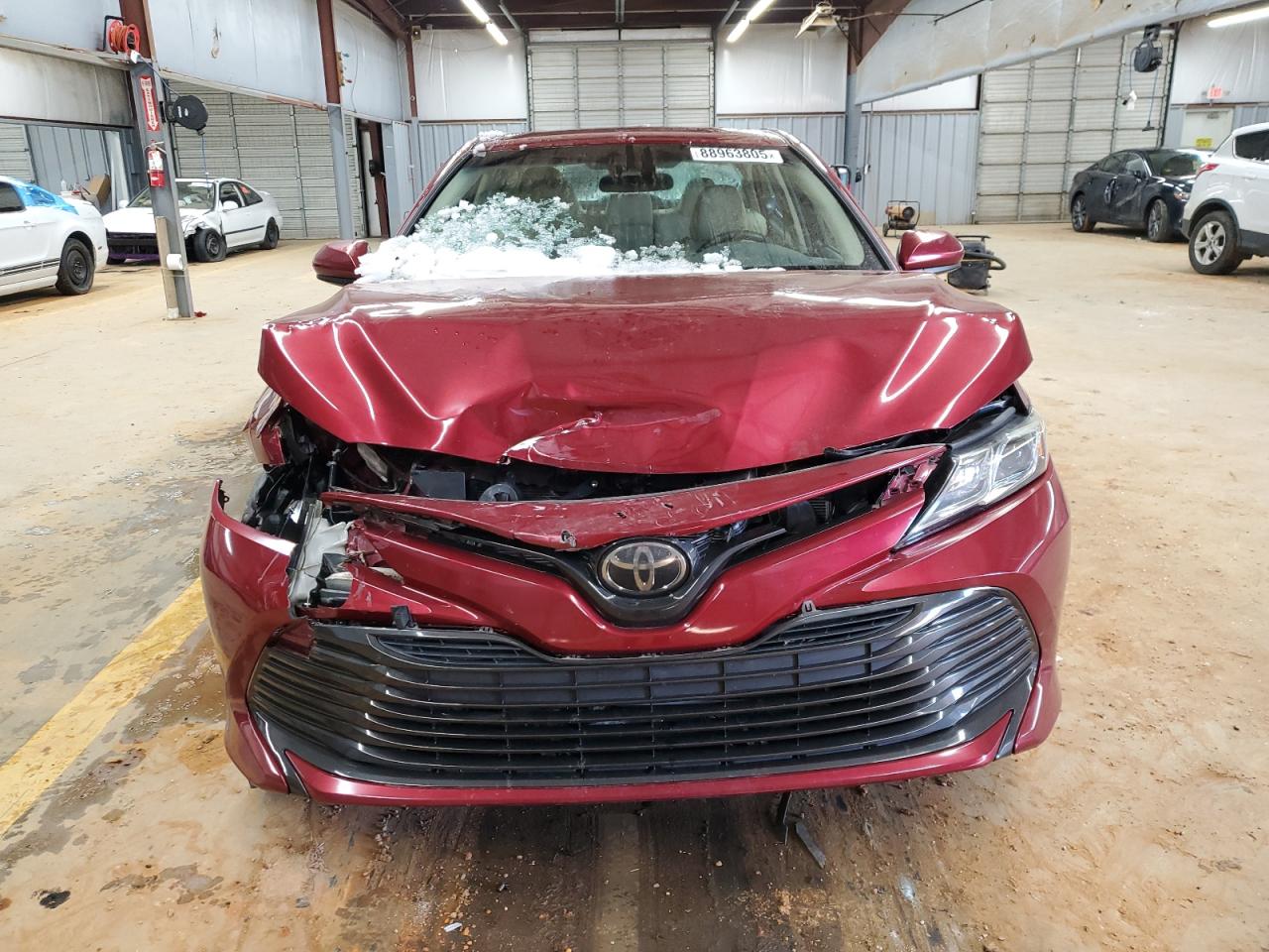 2018 Toyota Camry VIN 4T1B11HK2JU599457 Copart auction photo, front end damage thumbnail 5