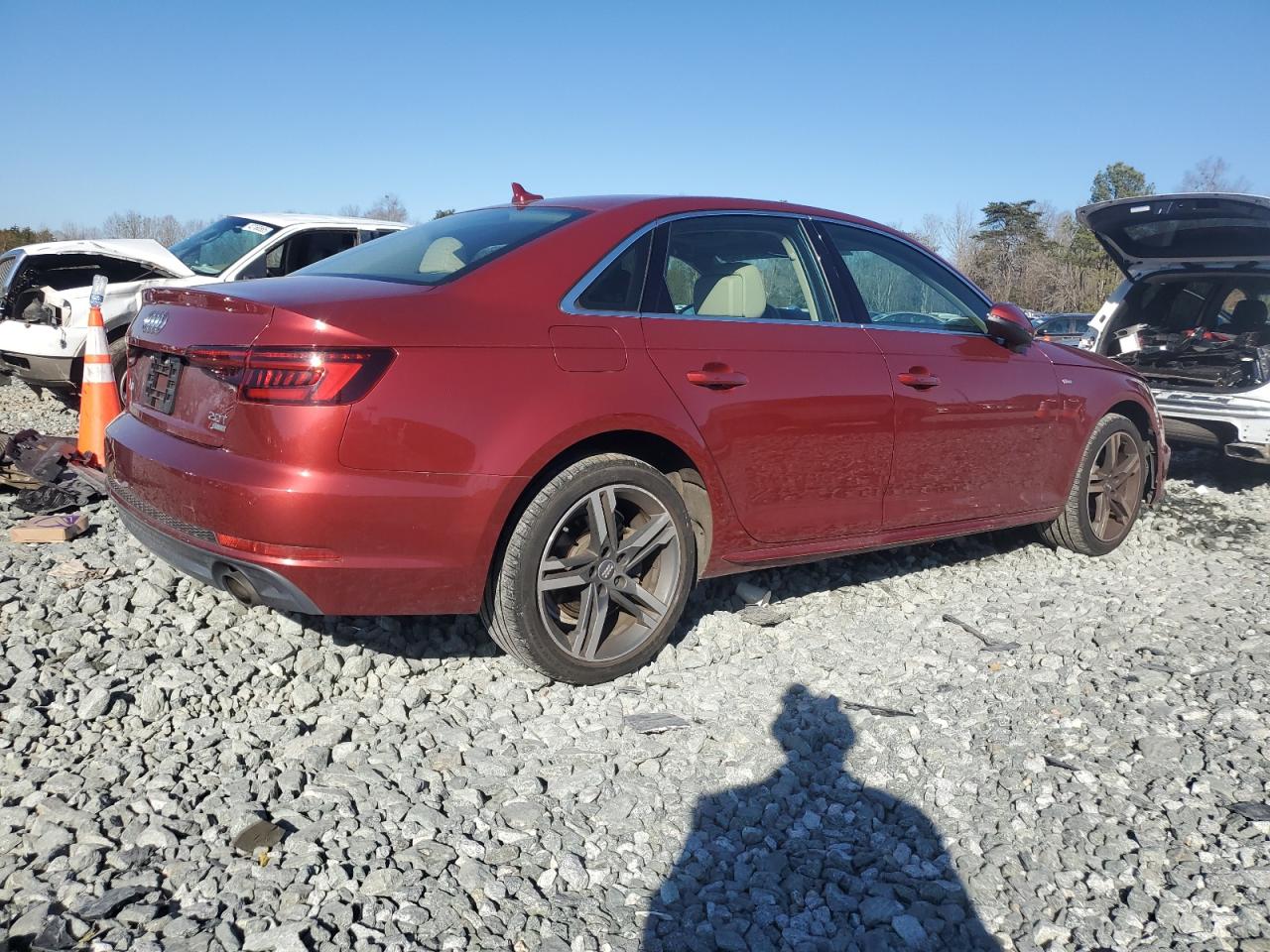 2018 Audi A4 VIN WAULMAF43JA066908 Copart auction photo, front end damage thumbnail 3