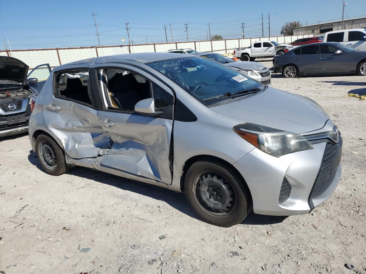 2017 Toyota Yaris VIN VNKKTUD3XHA081422 Copart auction photo, side damage thumbnail 4