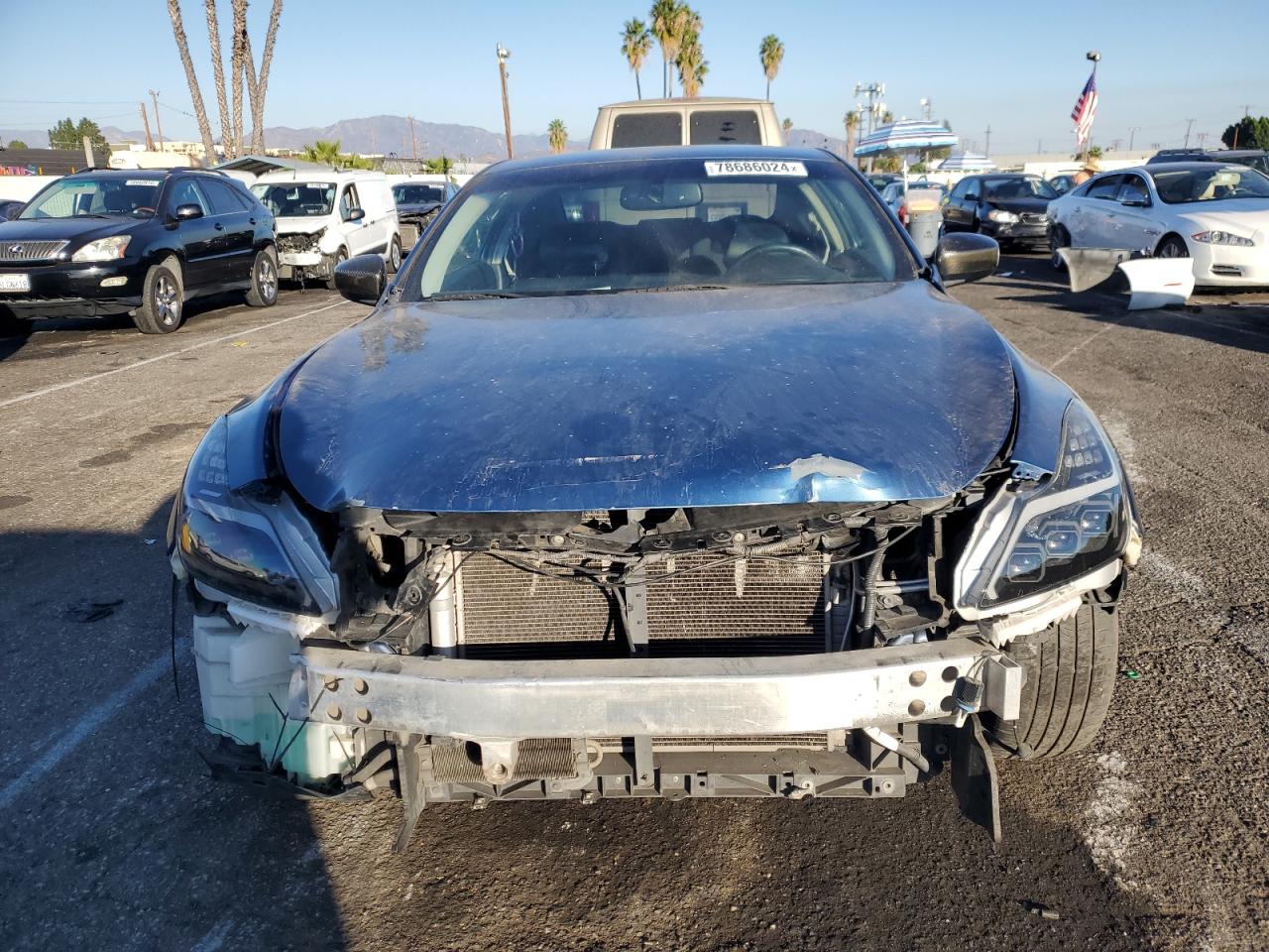 2012 Infiniti G VIN JN1CV6EK8CM423680 Copart auction photo, front end / minor dent/scratches damage thumbnail 5