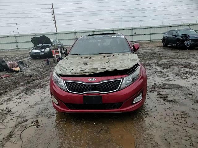 2014 KIA Optima VIN 5XXGN4A76EG261285 Copart auction photo, front end / top/roof damage thumbnail 10