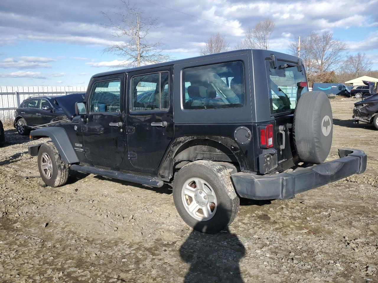 2018 Jeep Wrangler VIN 1C4BJWDGXJL828251 Copart auction photo, front end / side damage thumbnail 2