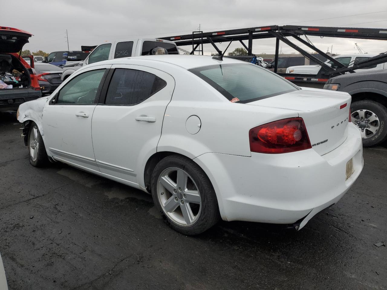 2013 Dodge Avenger VIN 1C3CDZAB3DN741228 Copart auction photo, front end / hail damage thumbnail 2