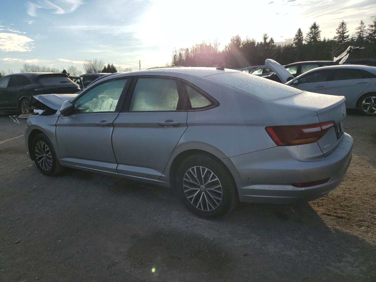 2019 Volkswagen Jetta VIN 3VWE57BU3KM267338 Copart auction photo, front end / side damage thumbnail 2