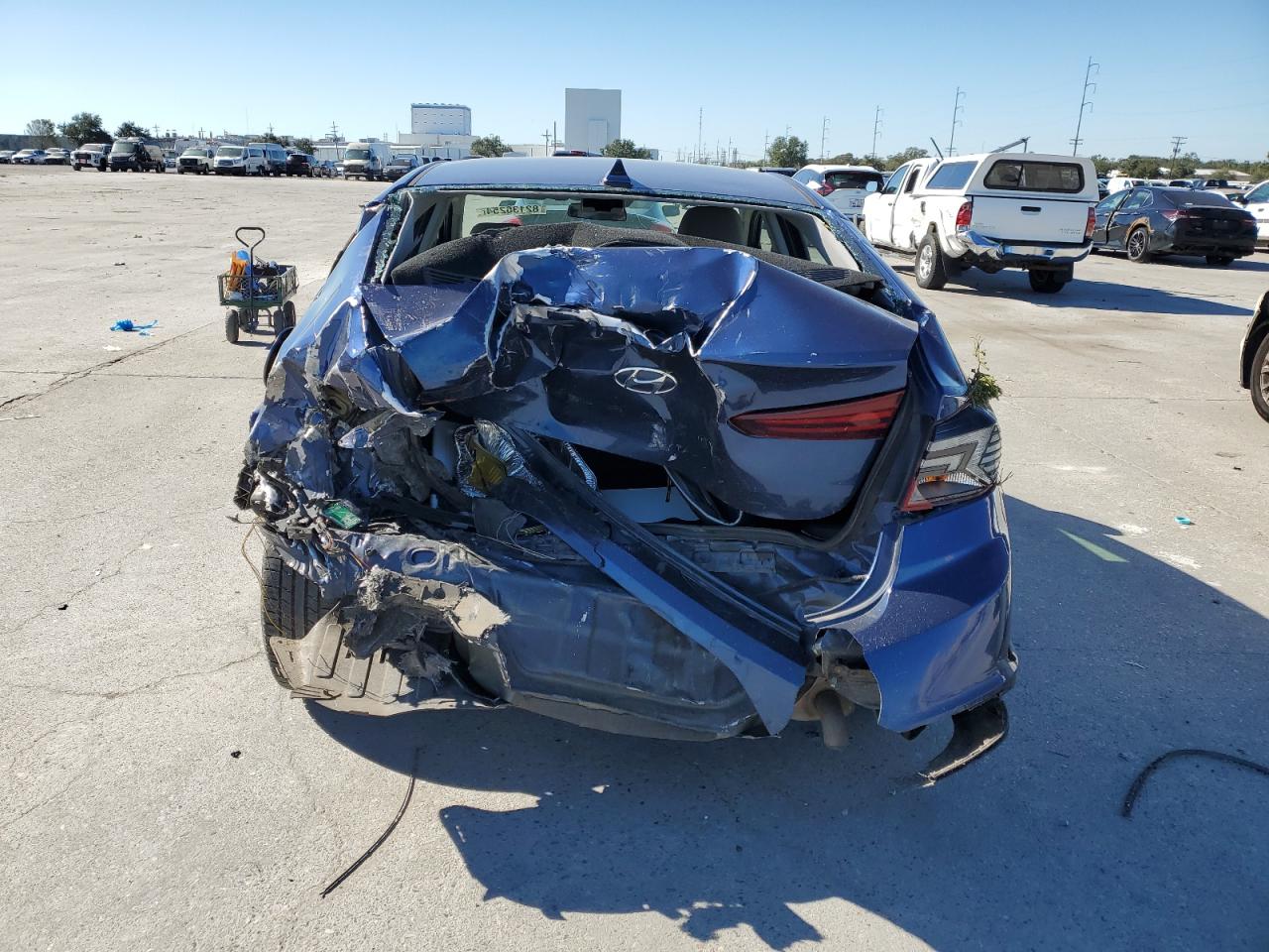 2020 Hyundai Elantra VIN 5NPD84LF8LH579747 Copart auction photo, rear end / minor dent/scratches damage thumbnail 6