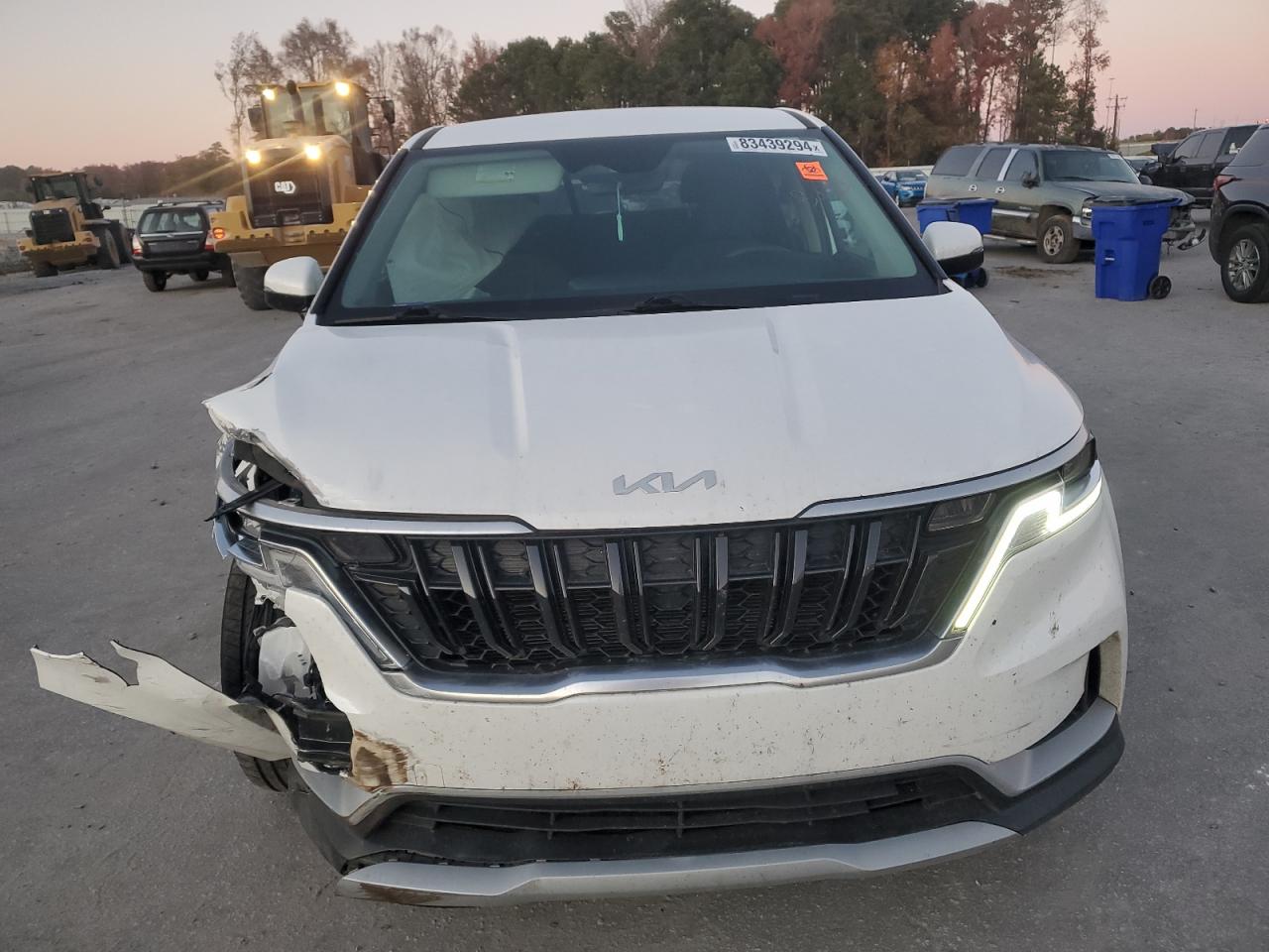 2022 KIA Carnival VIN KNDNB4H33N6123091 Copart auction photo, front end / side damage thumbnail 5