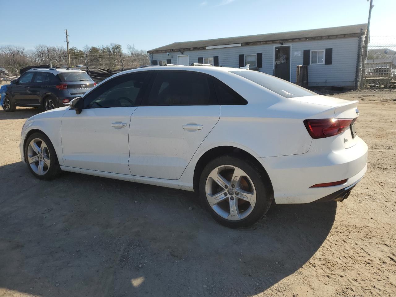 2017 Audi A3 VIN WAUAUGFF3H1037964 Copart auction photo, undercarriage / front end damage thumbnail 2