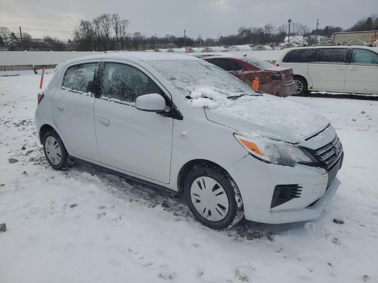 2022 Mitsubishi Mirage VIN ML32AUHJ0NH002644 Copart auction photo, front end damage thumbnail 4