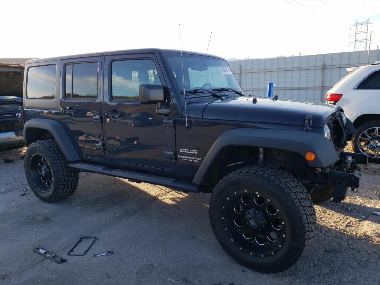 2017 Jeep Wrangler VIN 1C4BJWDG1HL535042 Copart auction photo, rear end / hail damage thumbnail 4