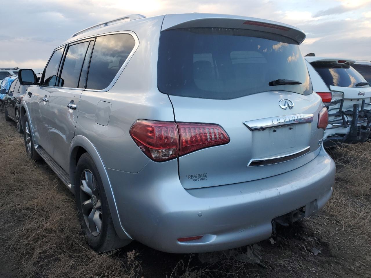 2011 Infiniti QX56 VIN JN8AZ2NE2B9002118 Copart auction photo, front end damage thumbnail 2