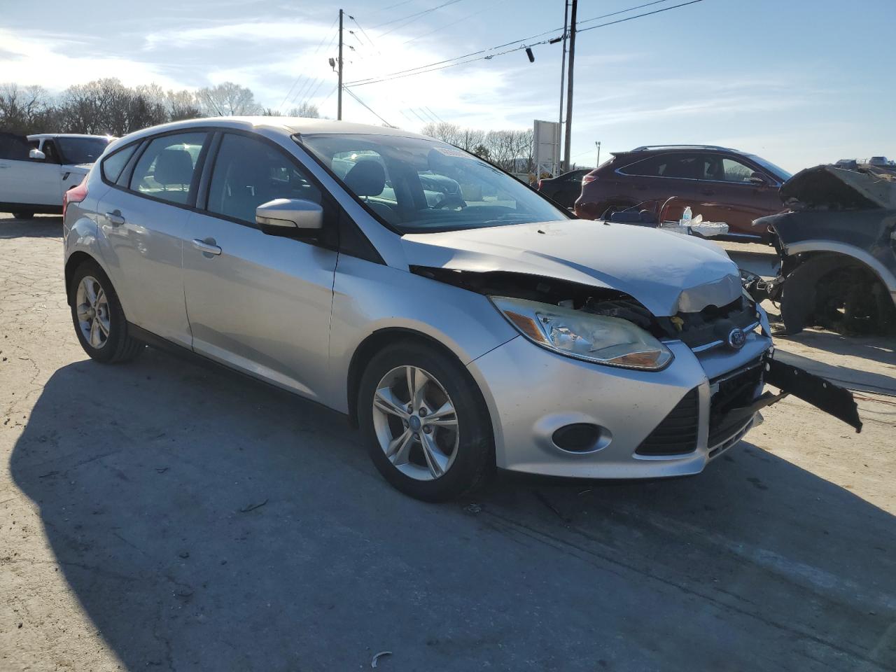 2013 Ford Focus VIN 1FADP3K25DL136146 Copart auction photo, front end damage thumbnail 4