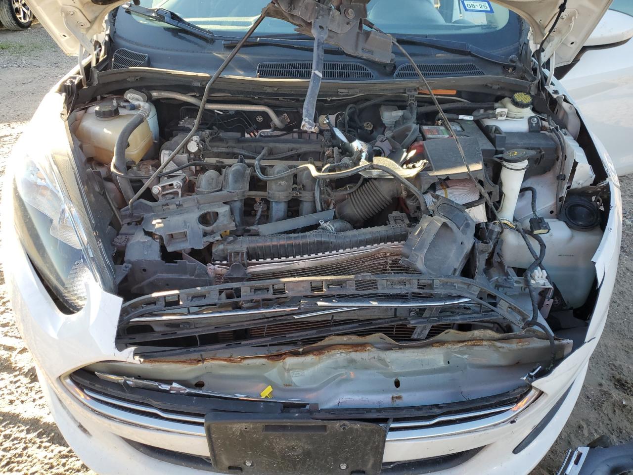 2017 Ford Fiesta VIN 3FADP4AJ6HM122405 Copart auction photo, front end / top/roof damage thumbnail 12