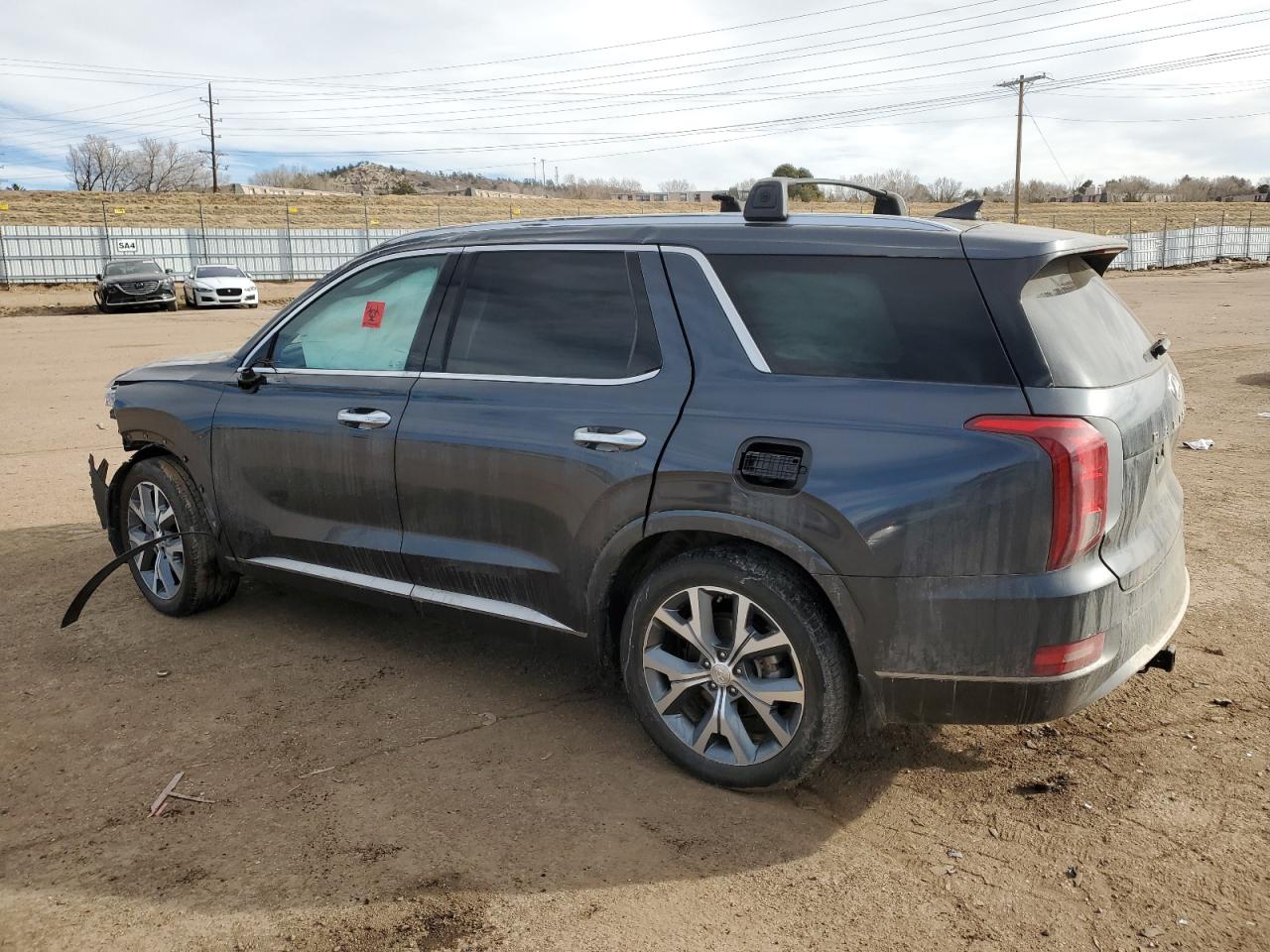 2021 Hyundai Palisade VIN KM8R5DHE8MU206032 Copart auction photo, front end / side damage thumbnail 2