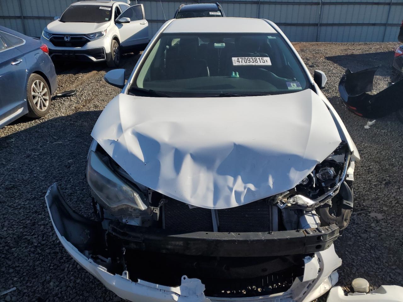 2015 Toyota Corolla VIN 2T1BURHE0FC438260 Copart auction photo, front end damage thumbnail 5