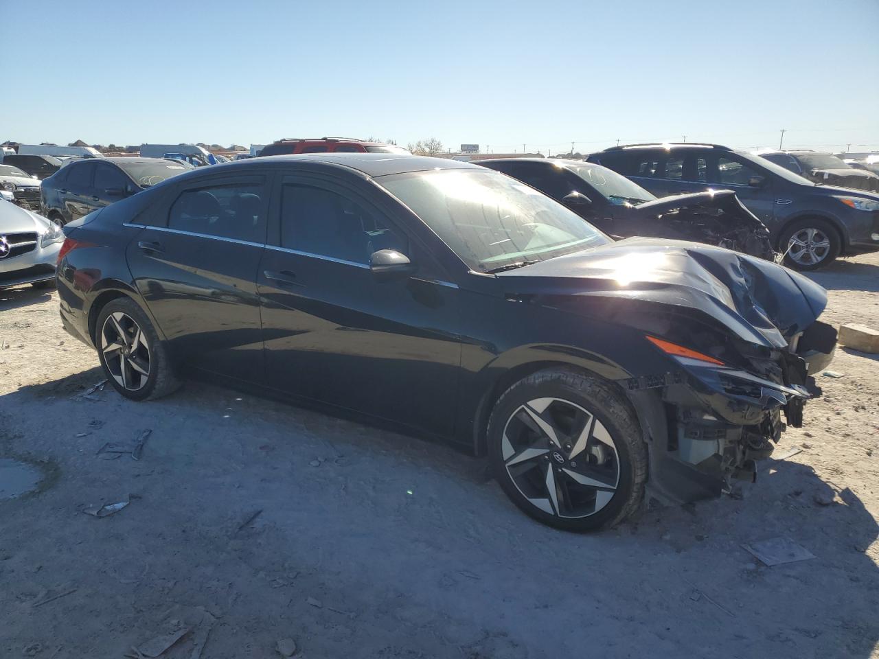 2023 Hyundai Elantra VIN KMHLN4AJ7PU063186 Copart auction photo, all over / front end damage thumbnail 4