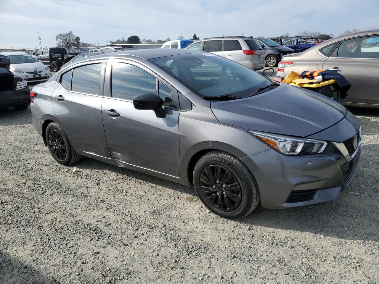 2020 Nissan Versa VIN 3N1CN8DV7LL812697 Copart auction photo, side damage thumbnail 4