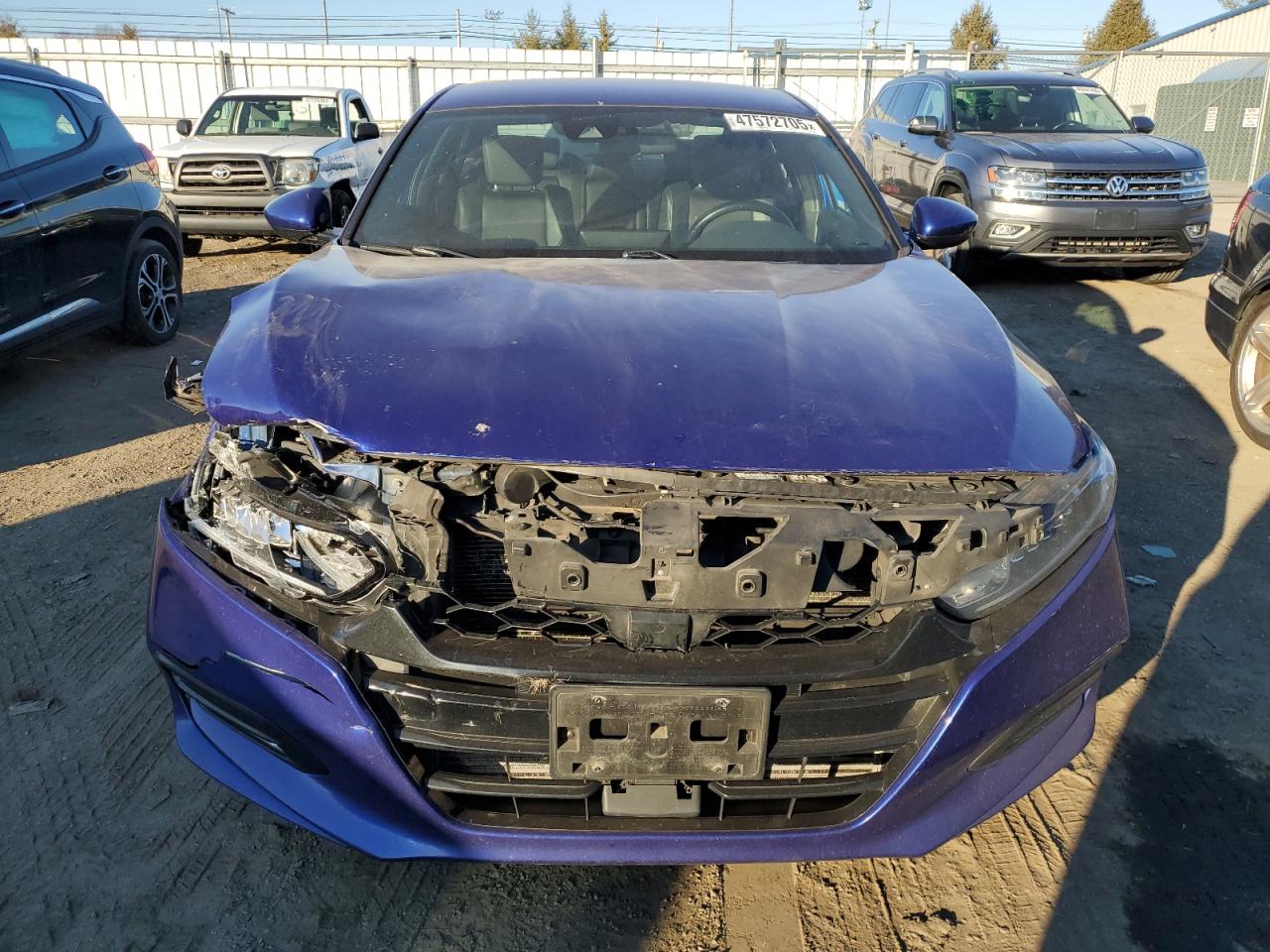 2019 Honda Accord VIN 1HGCV1F3XKA123695 Copart auction photo, front end damage thumbnail 5