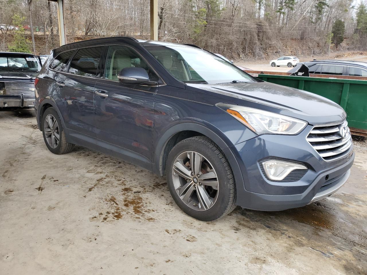 2015 Hyundai Santa Fe VIN KM8SN4HFXFU099398 Copart auction photo, undercarriage damage thumbnail 4