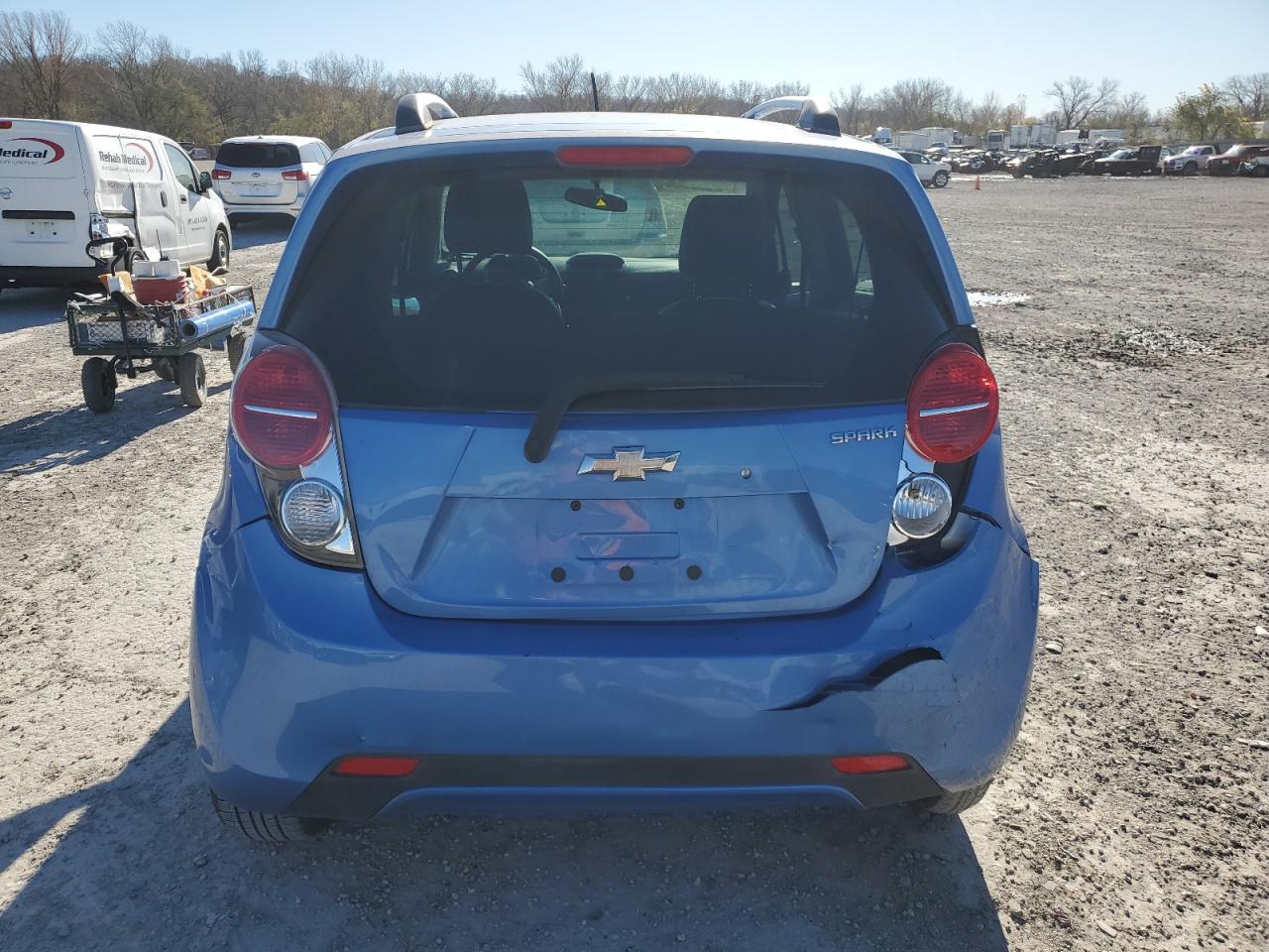 2015 Chevrolet Spark VIN KL8CD6S99FC751789 Copart auction photo, rear end / minor dent/scratches damage thumbnail 6