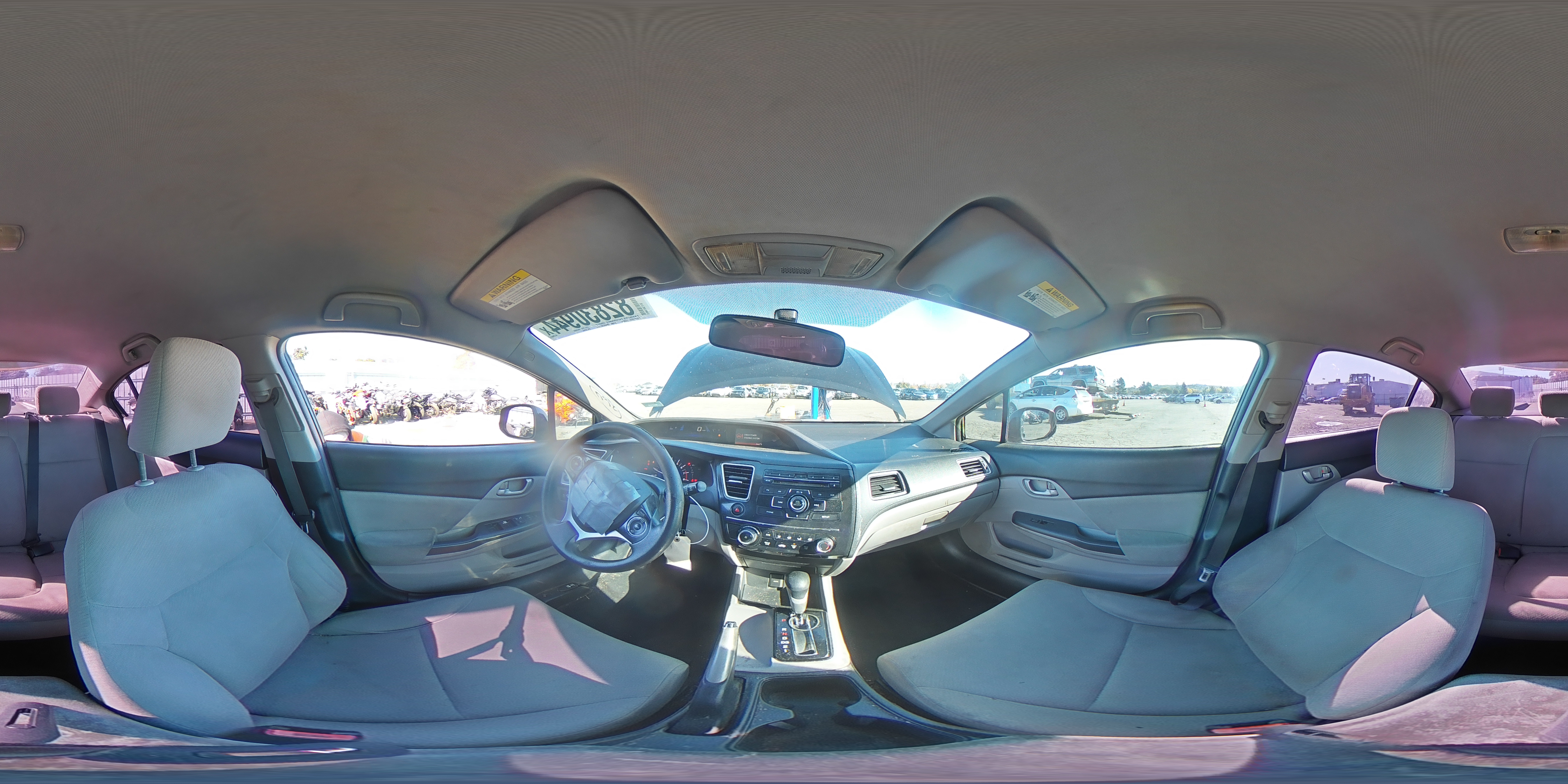 2013 Honda Civic VIN 19XFB2F58DE227842 Copart auction photo, front end / rear end damage thumbnail 13