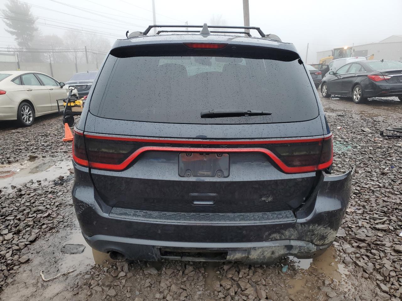 2014 Dodge Durango VIN 1C4SDJDTXEC378128 Copart auction photo, side / rear end damage thumbnail 6