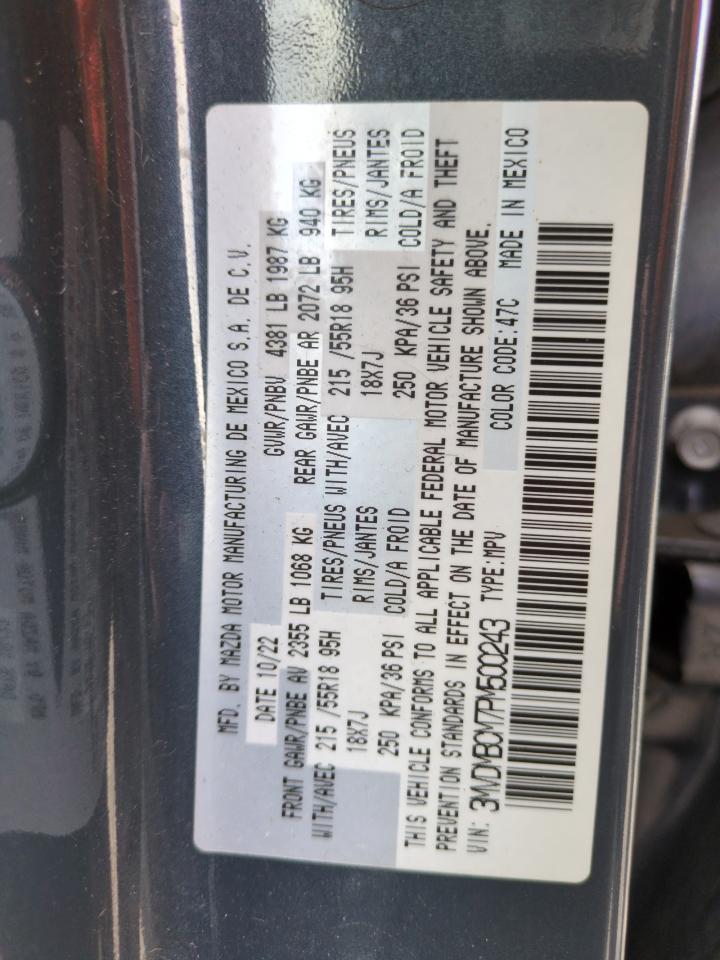 2023 Mazda CX-30 VIN 3MVDMBCM7PM500243 Copart auction photo, front end damage thumbnail 12
