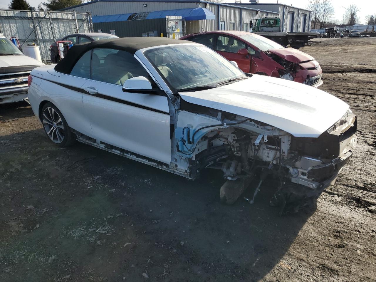 2016 BMW 2er VIN WBA1L9C52GV767513 Copart auction photo, front end / undercarriage damage thumbnail 4