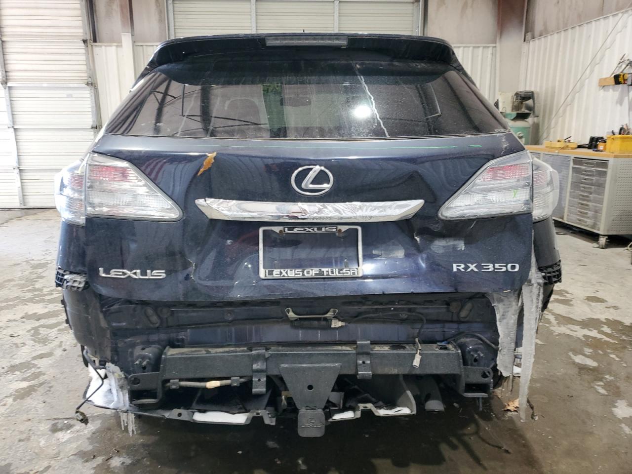 2010 Lexus RX VIN 2T2BK1BA6AC075156 Copart auction photo, rear end damage thumbnail 6