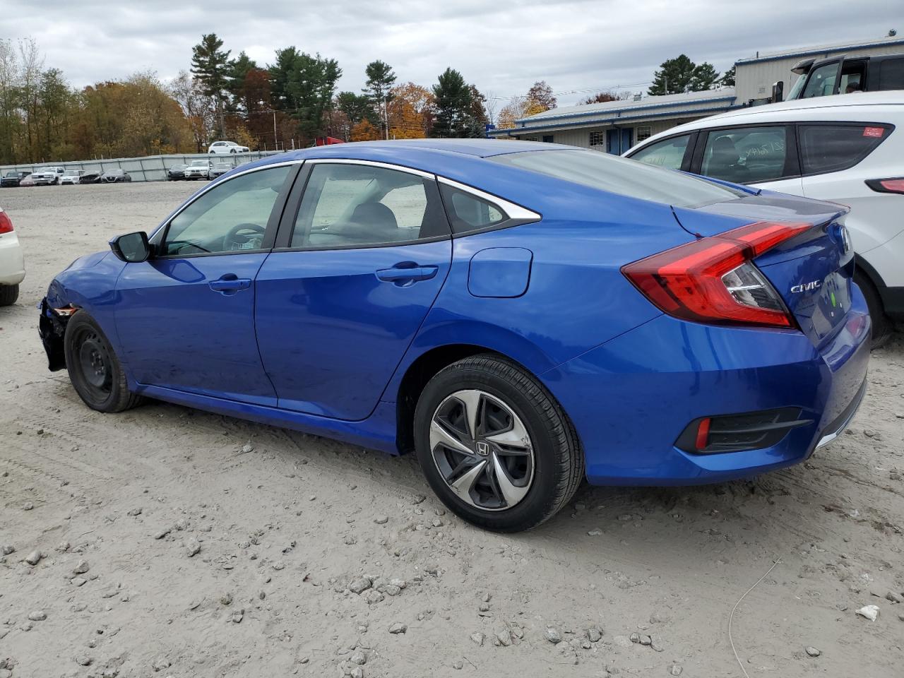 2020 Honda Civic VIN 2HGFC2F66LH596984 Copart auction photo, side / front end damage thumbnail 2