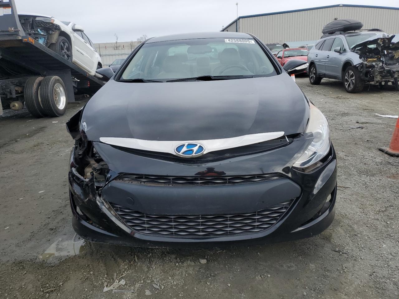 2012 Hyundai Sonata VIN KMHEC4A49CA020876 Copart auction photo, front end damage thumbnail 5