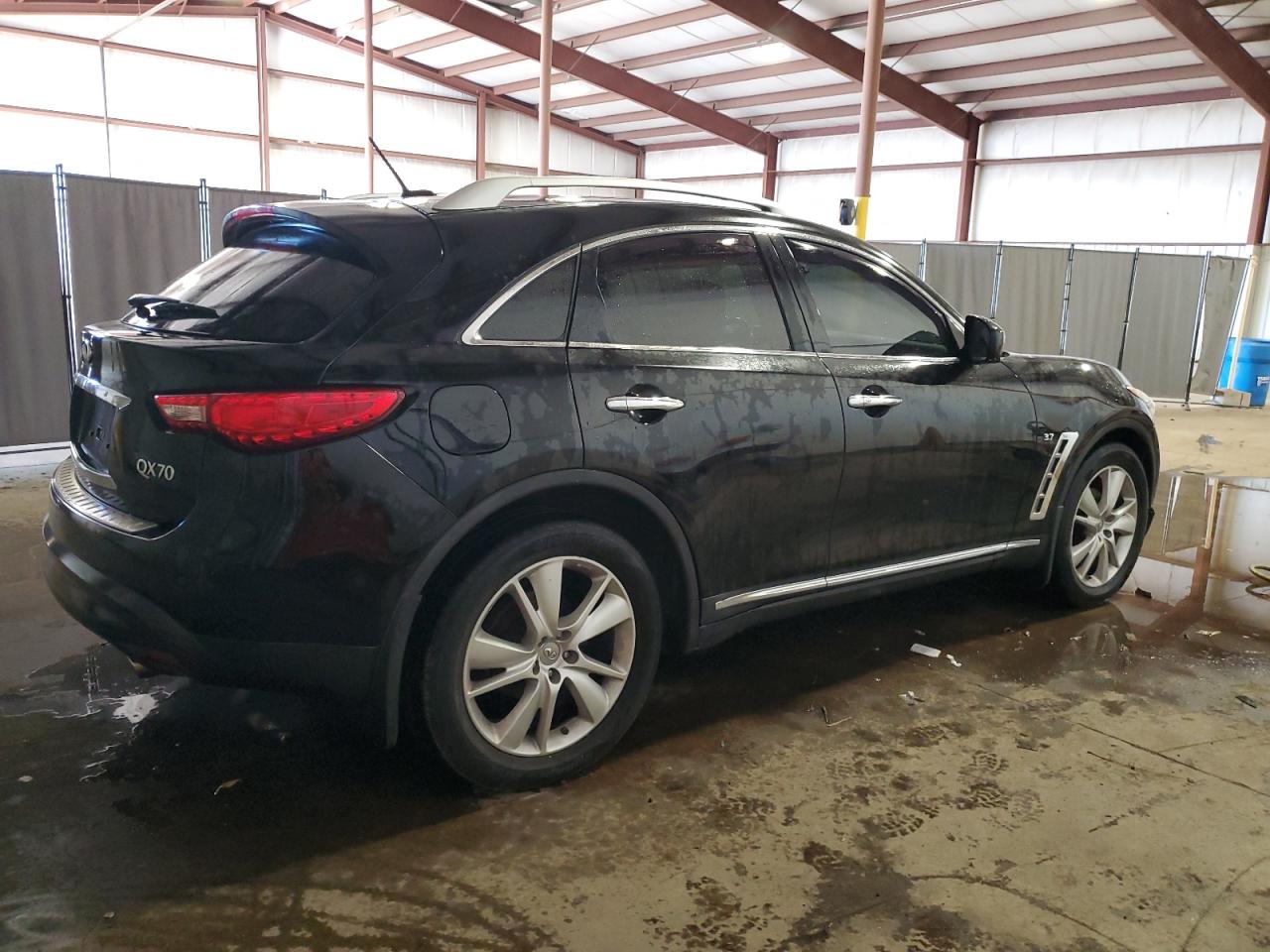 2015 Infiniti QX70 VIN JN8CS1MW5FM481221 Copart auction photo, front end damage thumbnail 3
