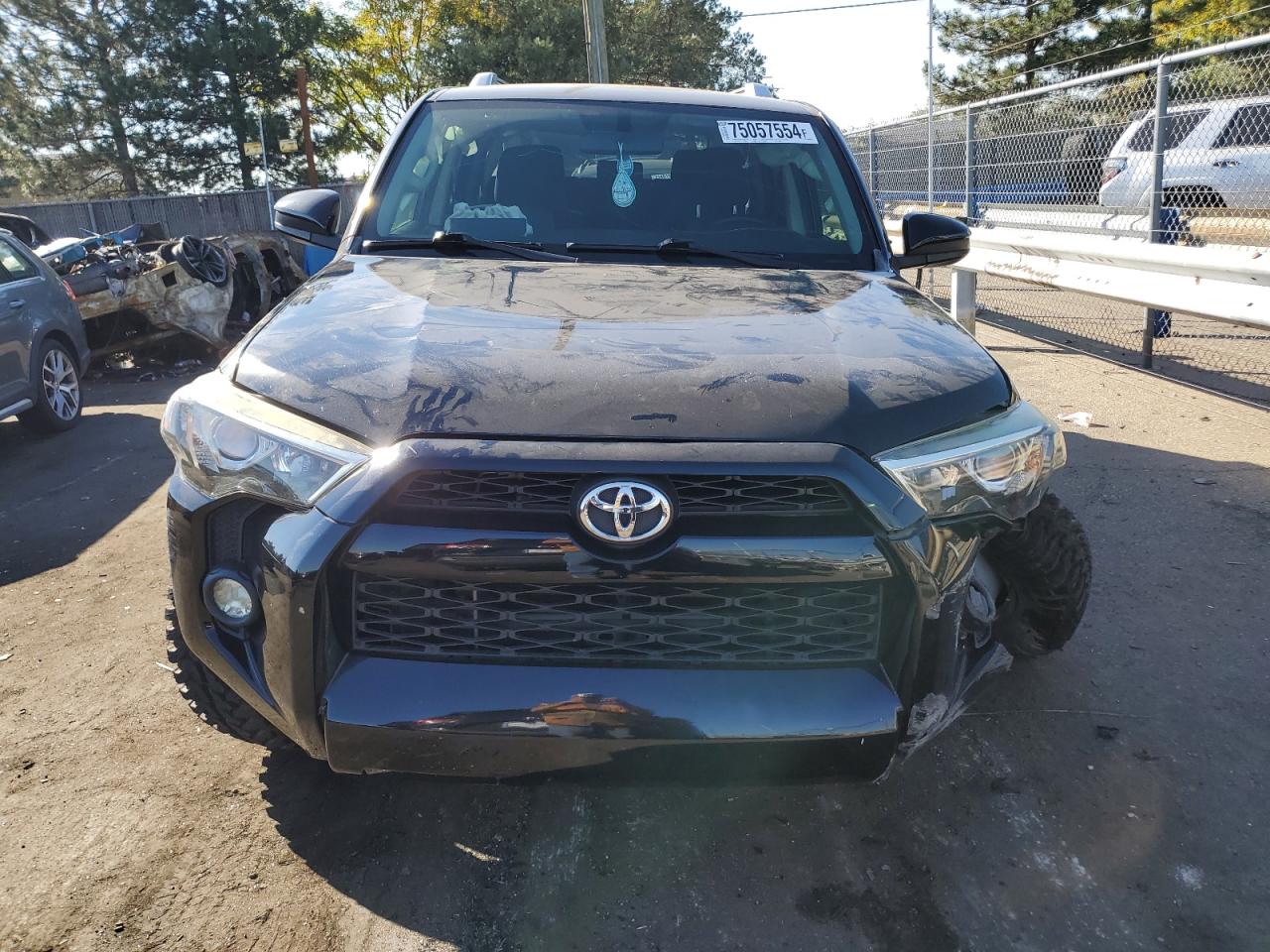 2016 Toyota 4Runner VIN JTEZU5JR0G5138877 Copart auction photo, front end / rear end damage thumbnail 5