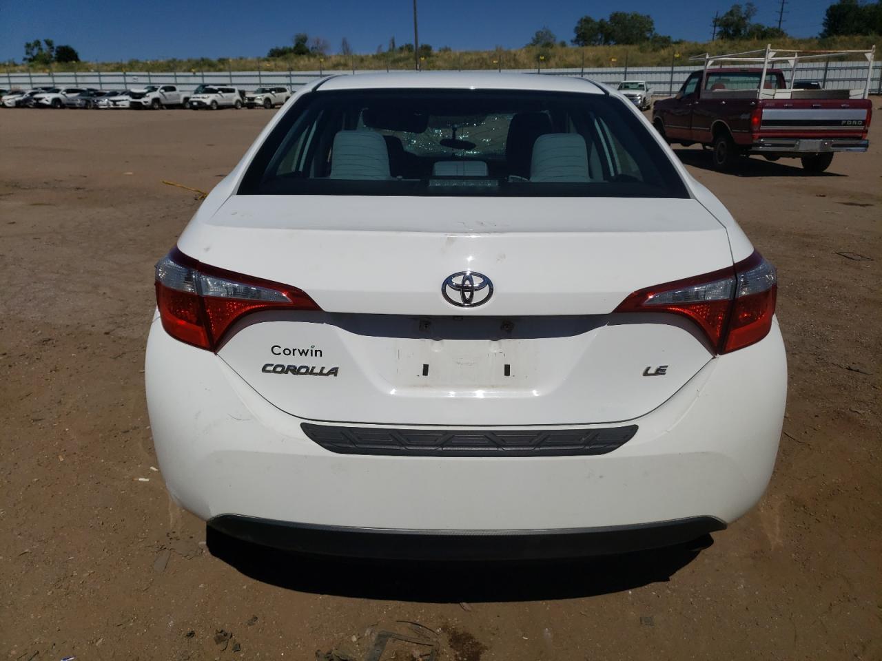 2016 Toyota Corolla VIN 2T1BURHEXGC520398 Copart auction photo, front end / side damage thumbnail 6
