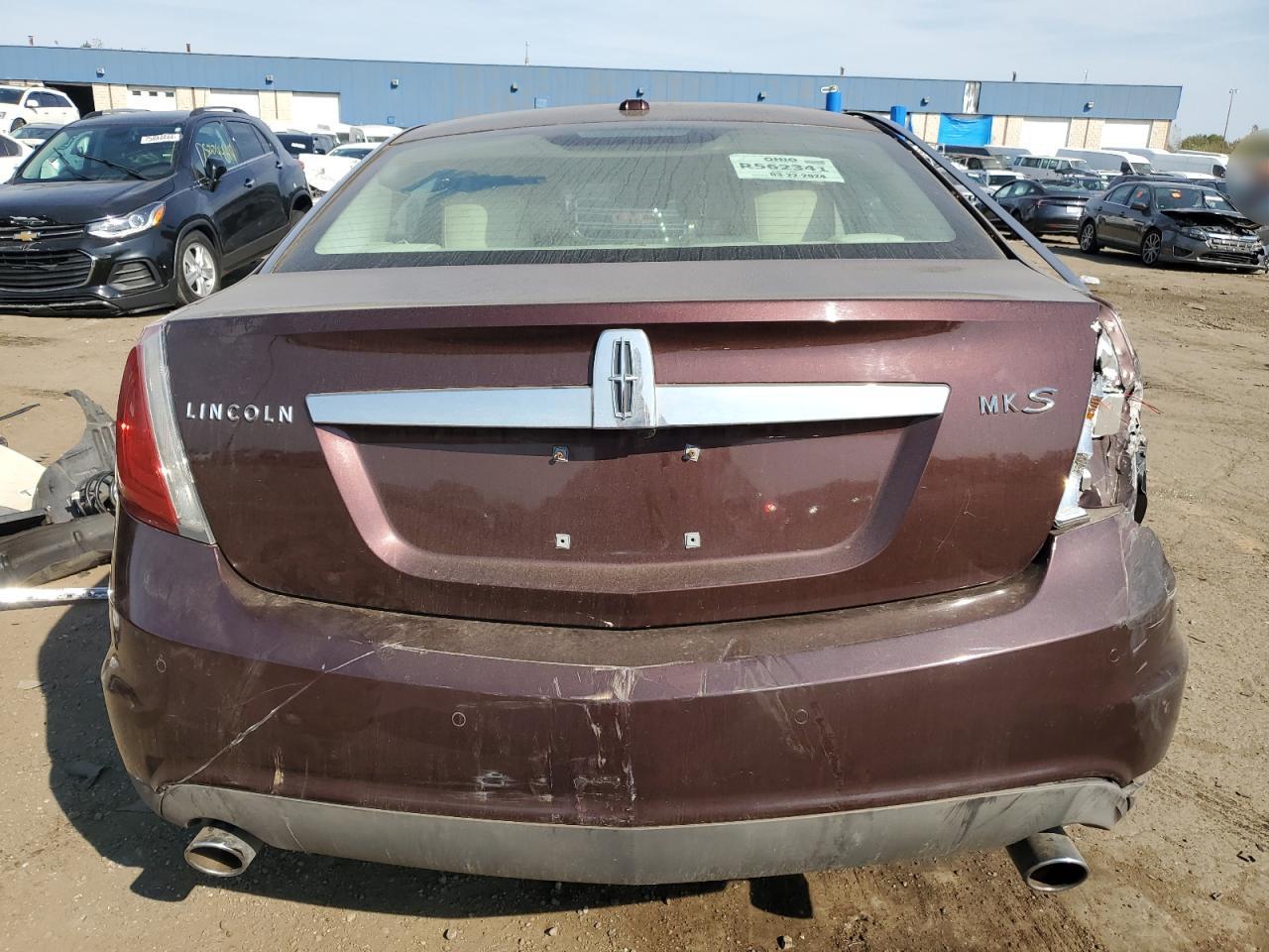 2009 Lincoln MKS VIN 1LNHM93R29G613033 Copart auction photo, front end / all over damage thumbnail 6