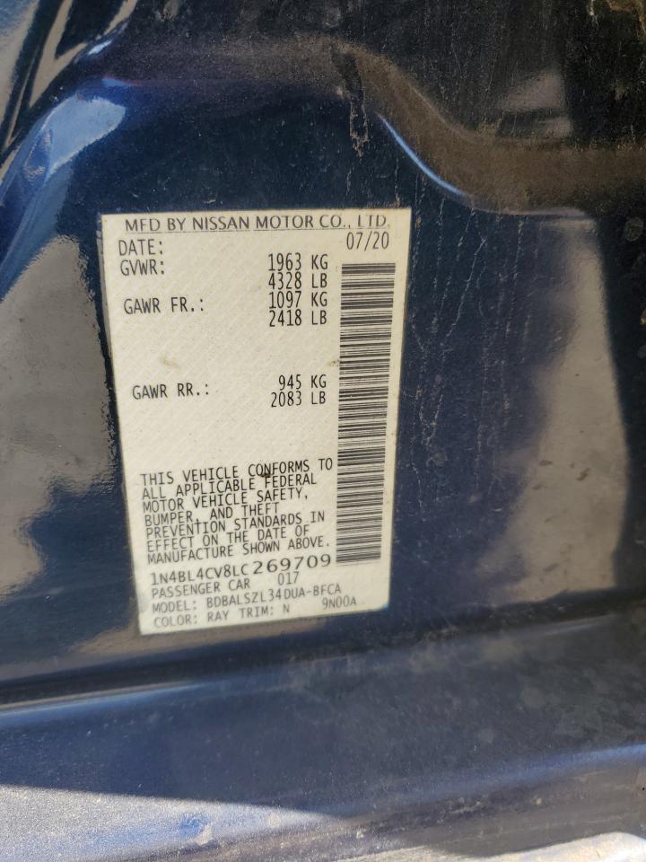 2020 Nissan Altima VIN 1N4BL4CV8LC269709 Copart auction photo, front end damage thumbnail 12